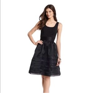 White House Black Market SILK Black Cocktail Dress